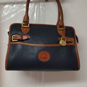 Dooney/Burke Navy AWL Handle Bag